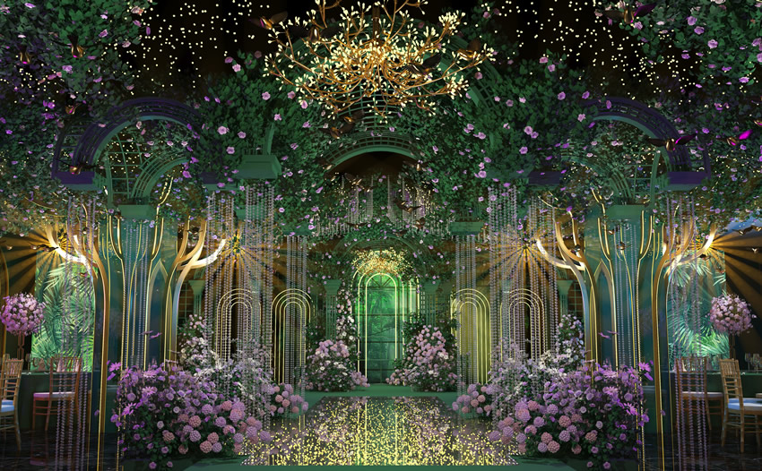 宾川奇妙森林婚礼堂效果展示